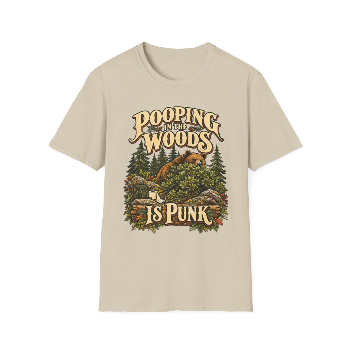 Pooping Woods Punk T-Shirt