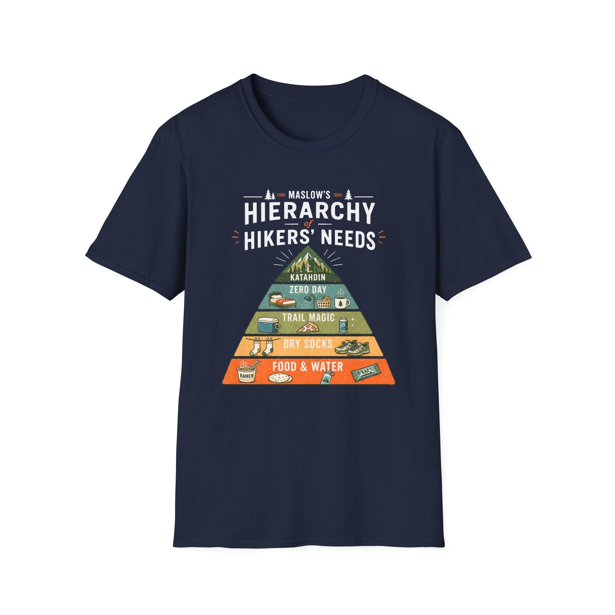 Maslows Hiker Needs T-Shirt