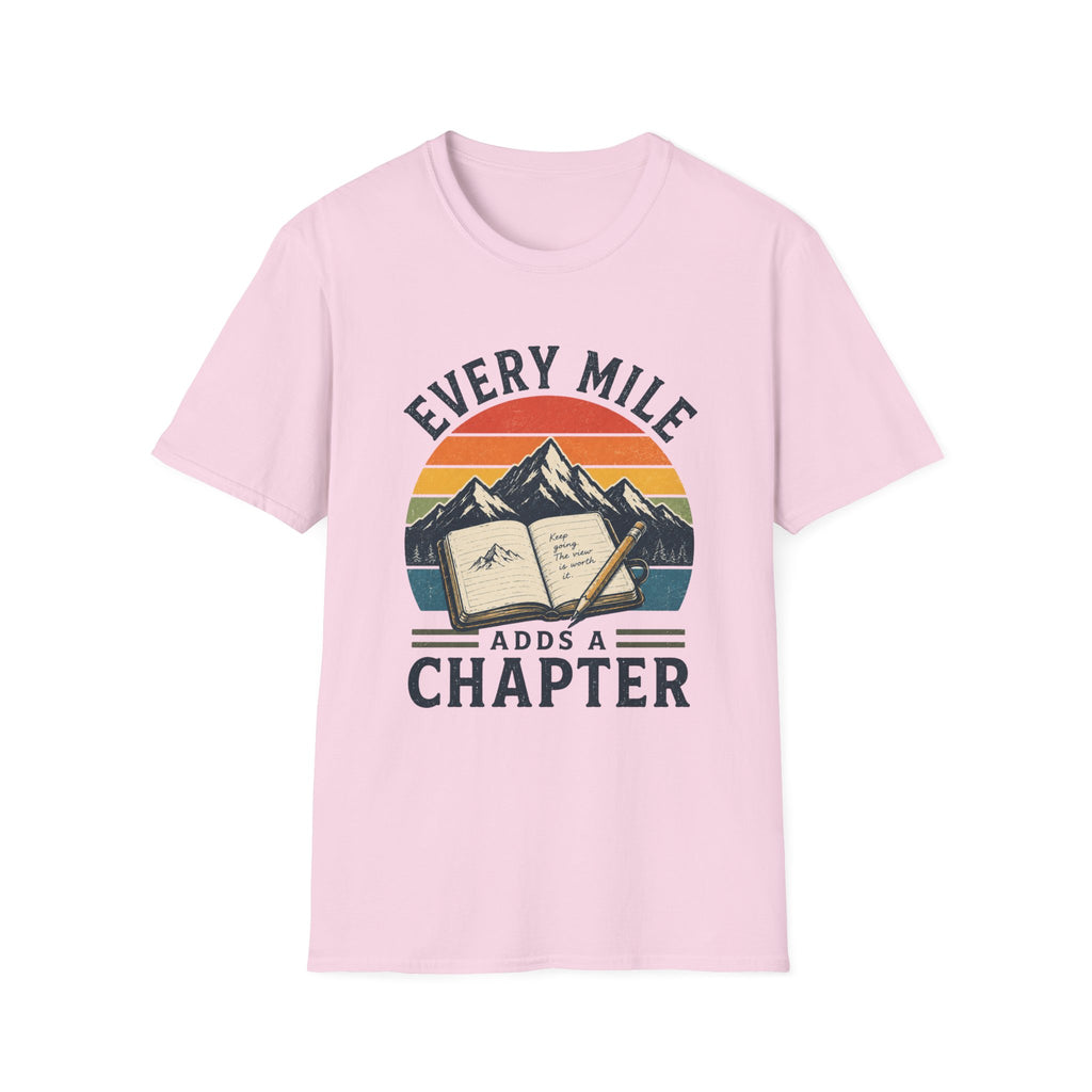 Every Mile Adds a Chapter Journal T-Shirt