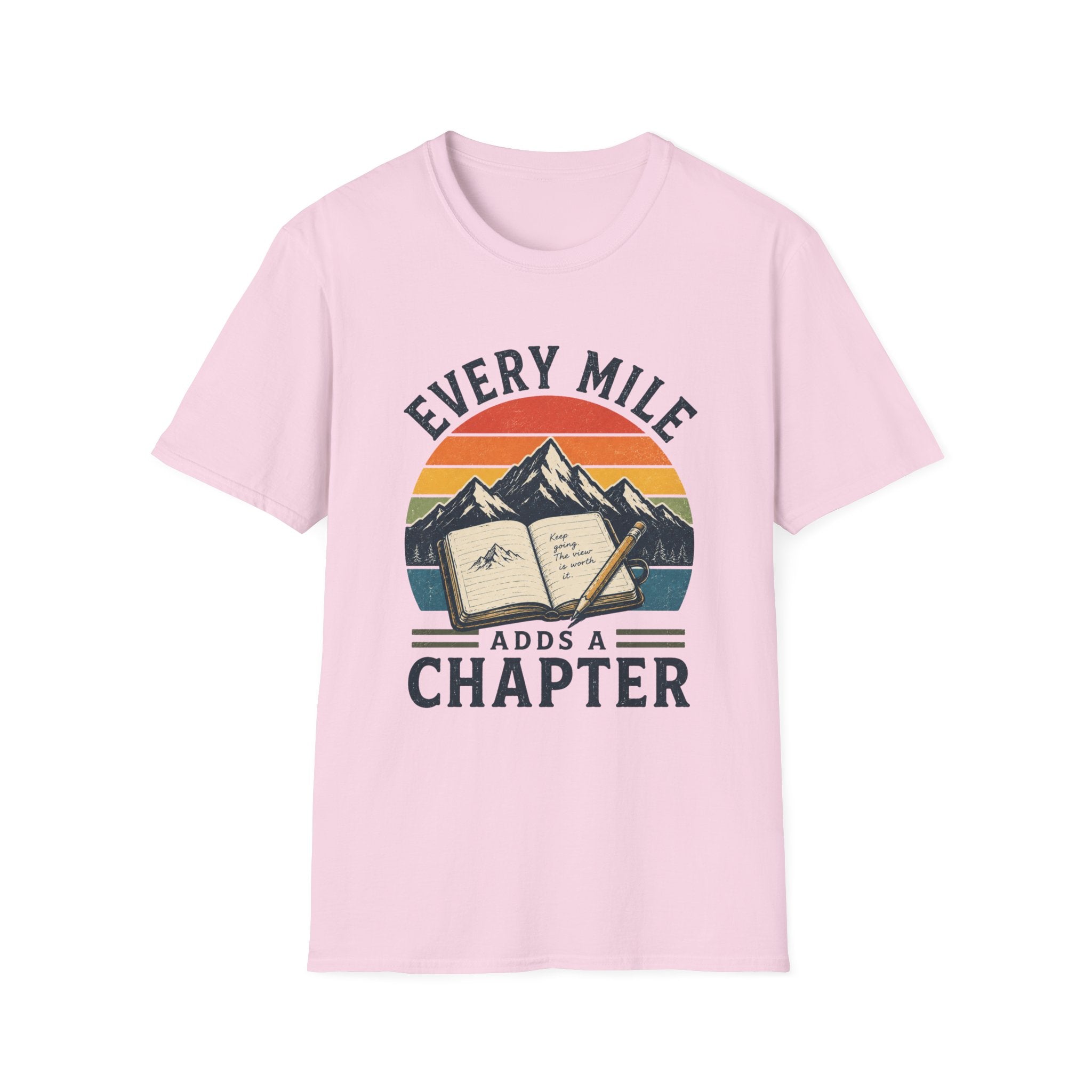 Every Mile Adds a Chapter Journal T-Shirt