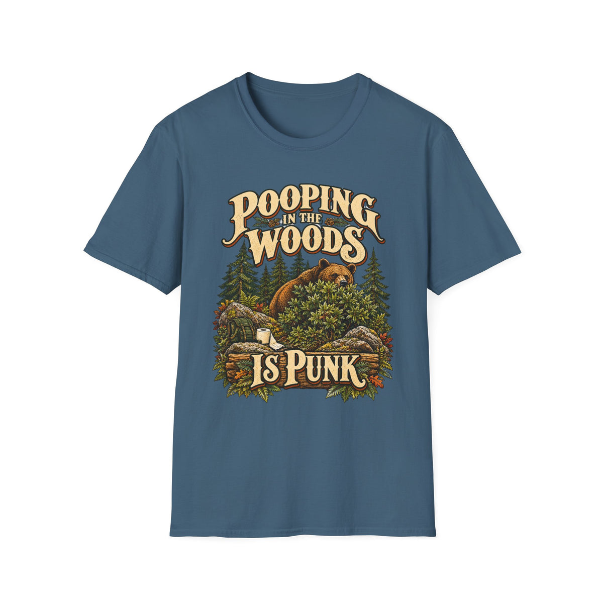 Pooping Woods Punk T-Shirt