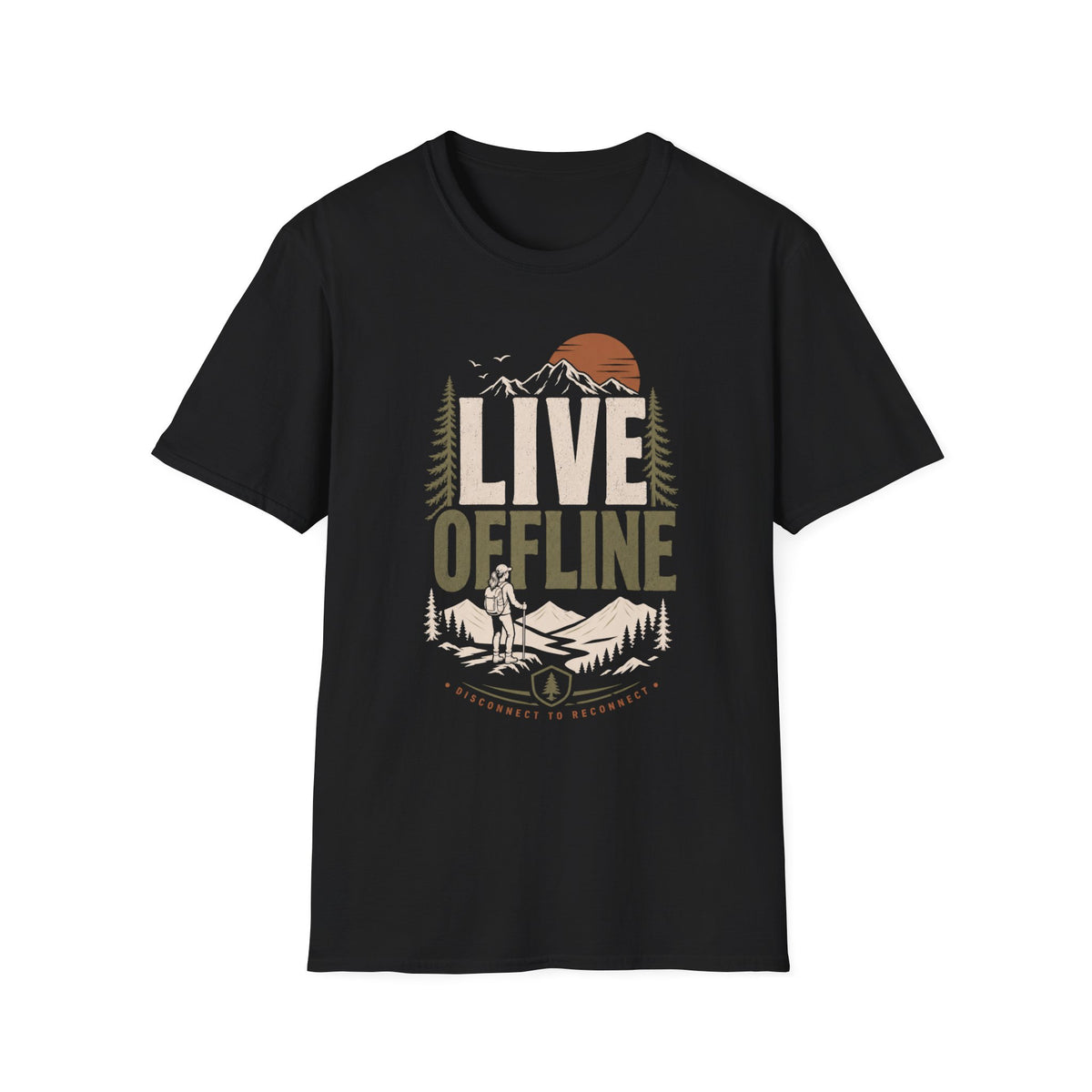Live Offline Girl T-Shirt