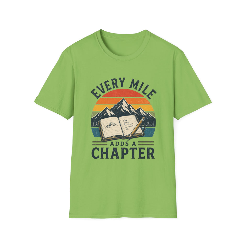 Every Mile Adds a Chapter Journal T-Shirt