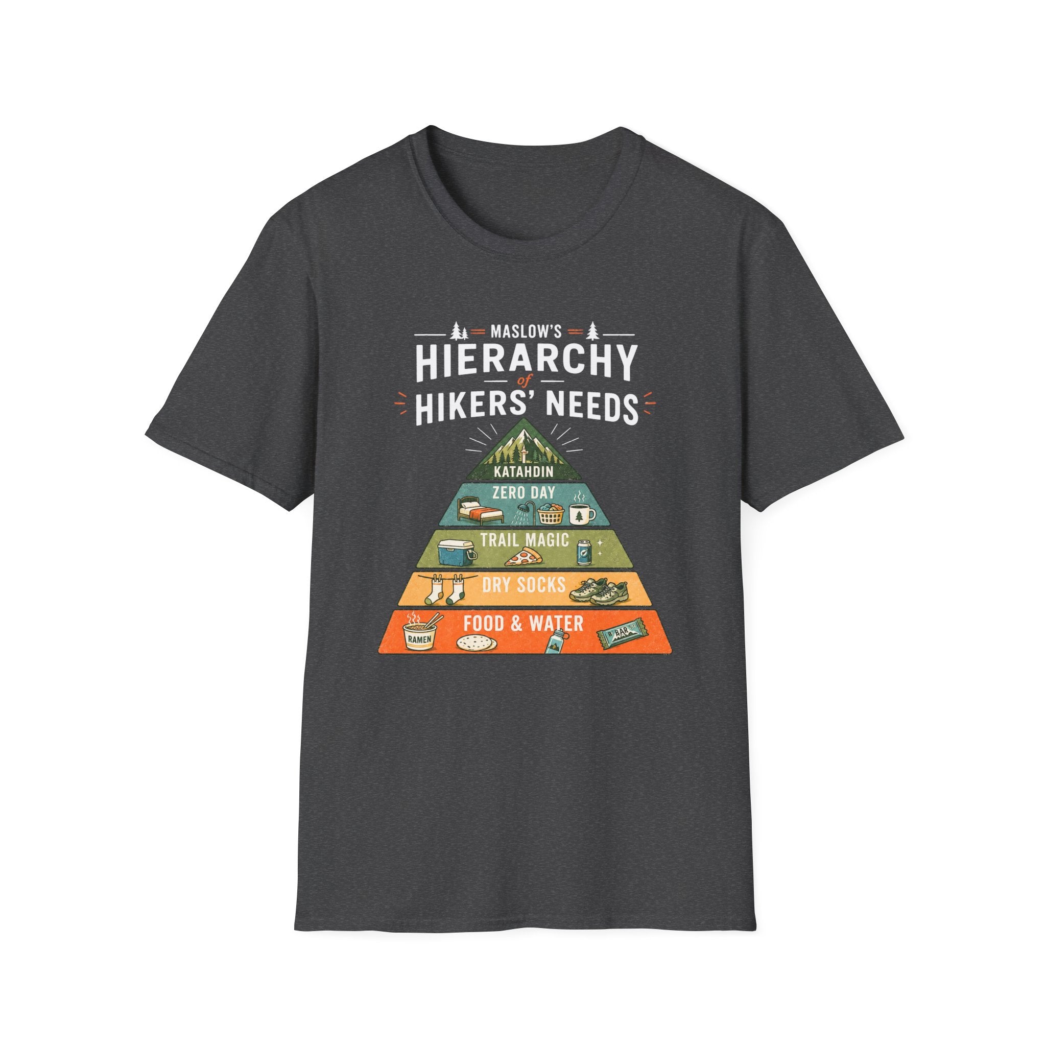 Maslows Hiker Needs T-Shirt