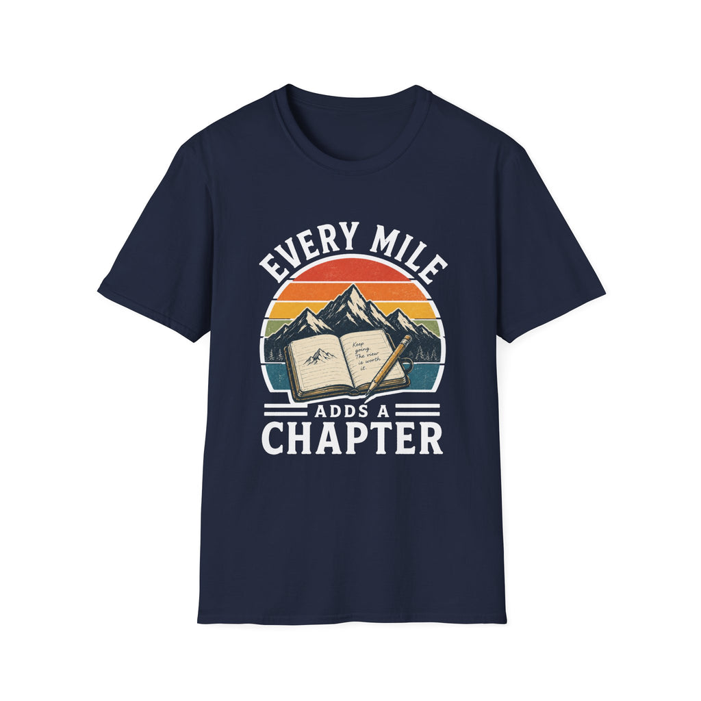 Every Mile Adds a Chapter Journal T-Shirt