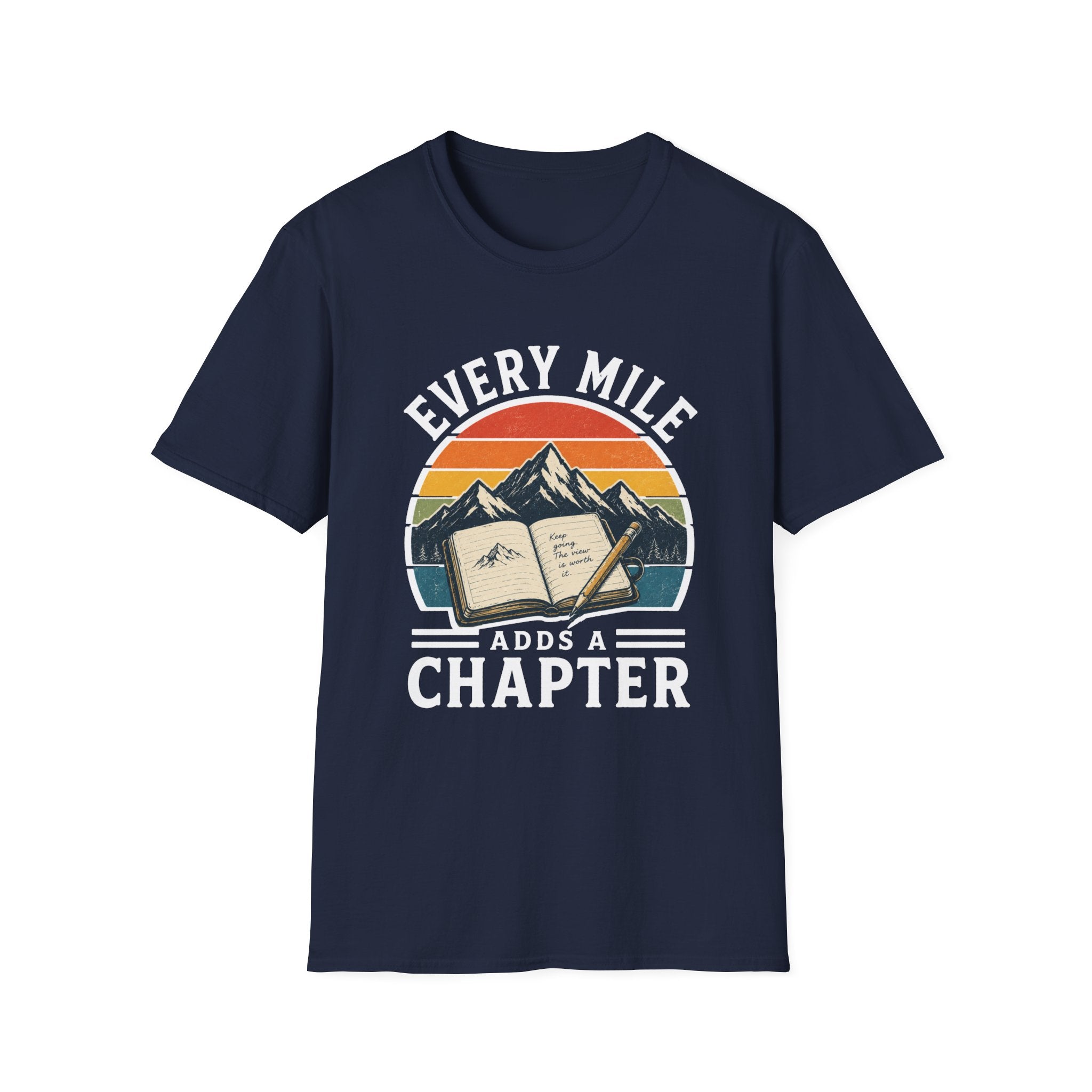 Every Mile Adds a Chapter Journal T-Shirt