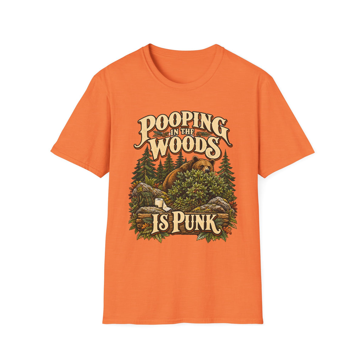 Pooping Woods Punk T-Shirt