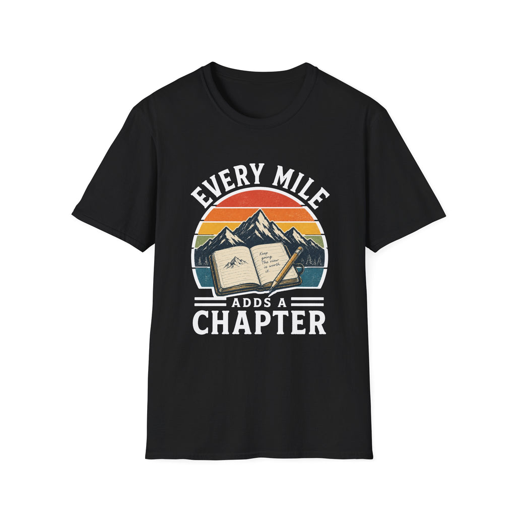 Every Mile Adds a Chapter Journal T-Shirt