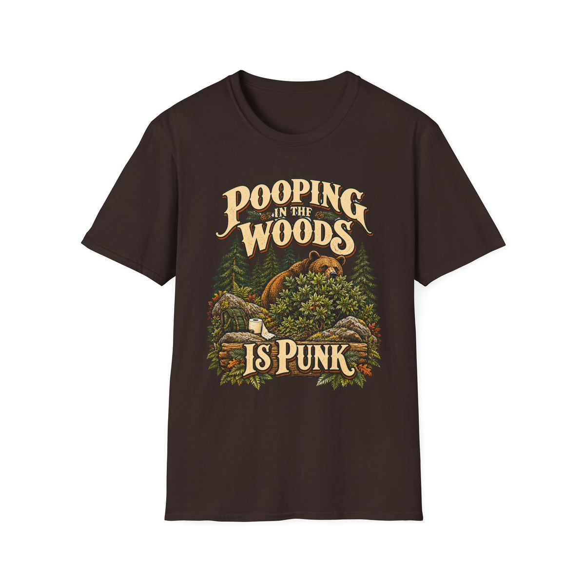 Pooping Woods Punk T-Shirt