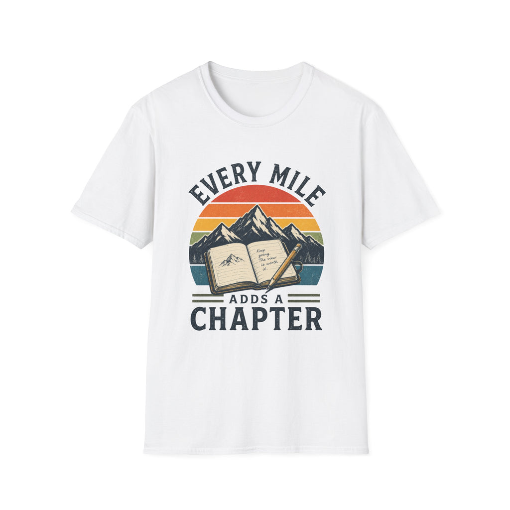 Every Mile Adds a Chapter Journal T-Shirt
