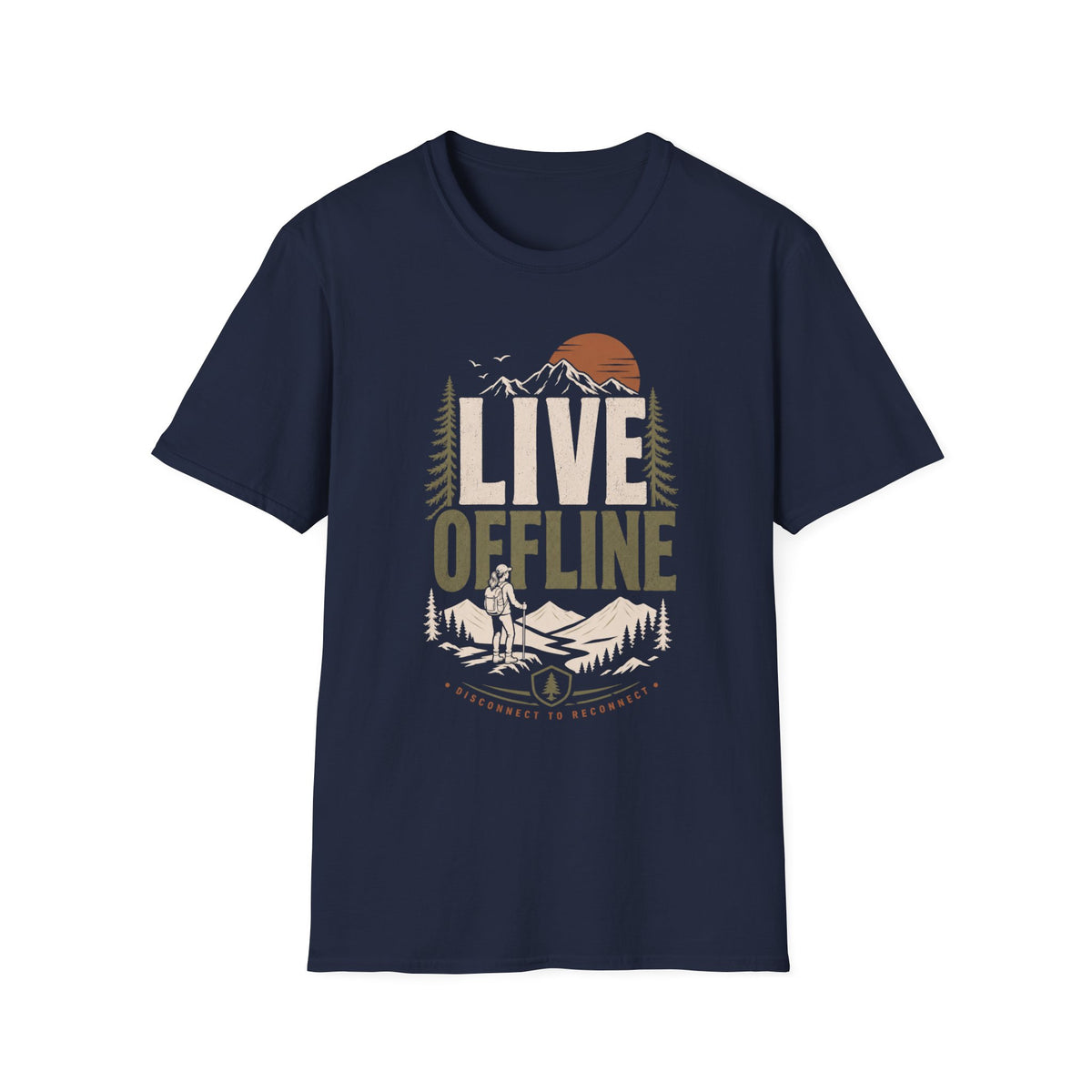 Live Offline Girl T-Shirt