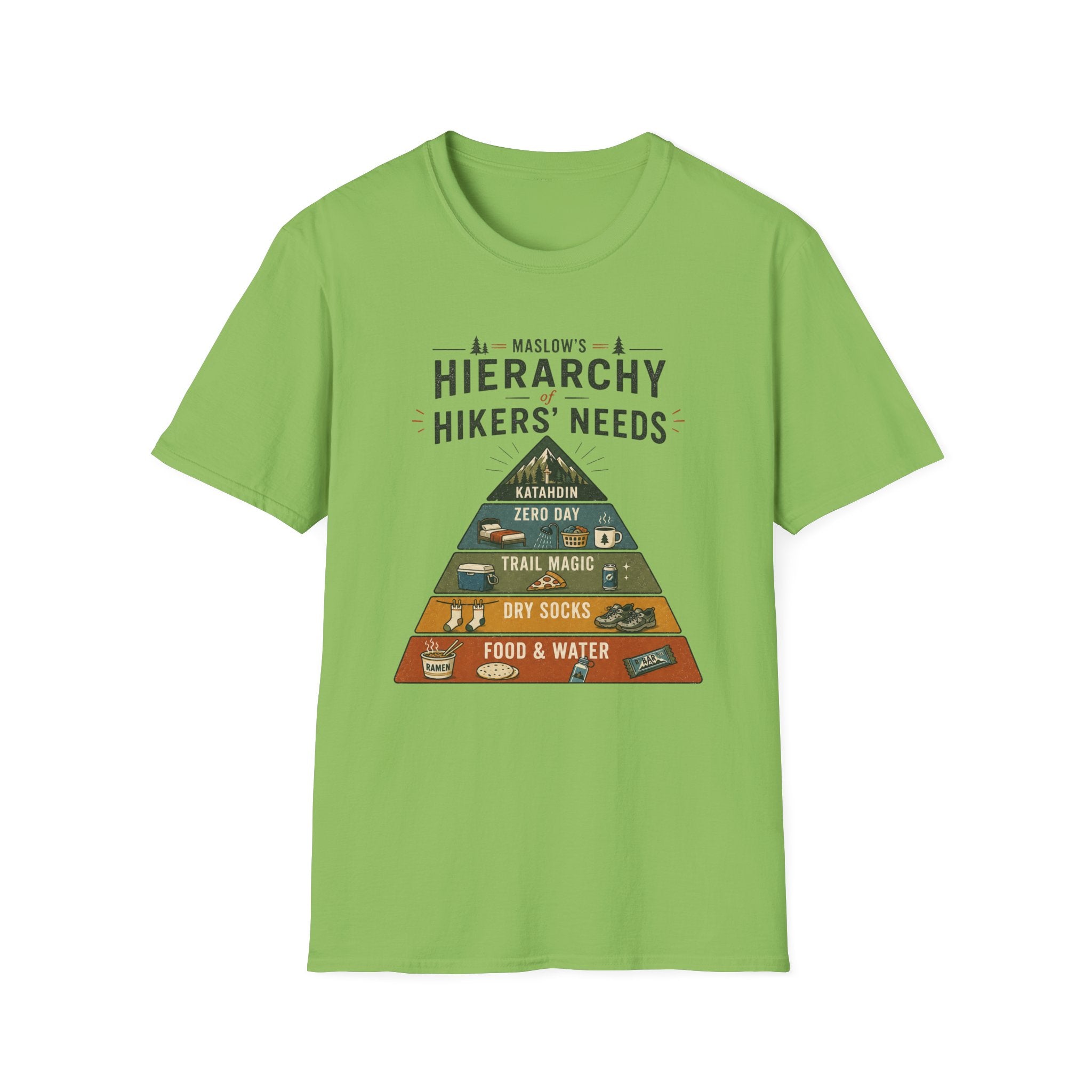 Maslows Hiker Needs T-Shirt
