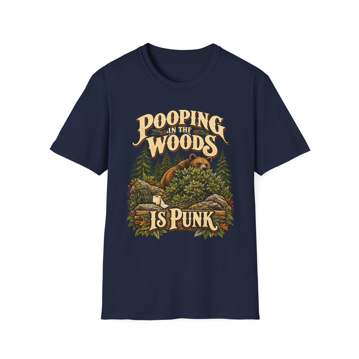 Pooping Woods Punk T-Shirt