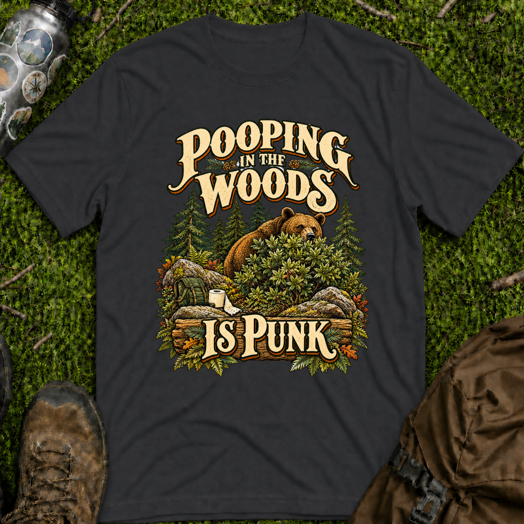 Pooping Woods Punk T-Shirt