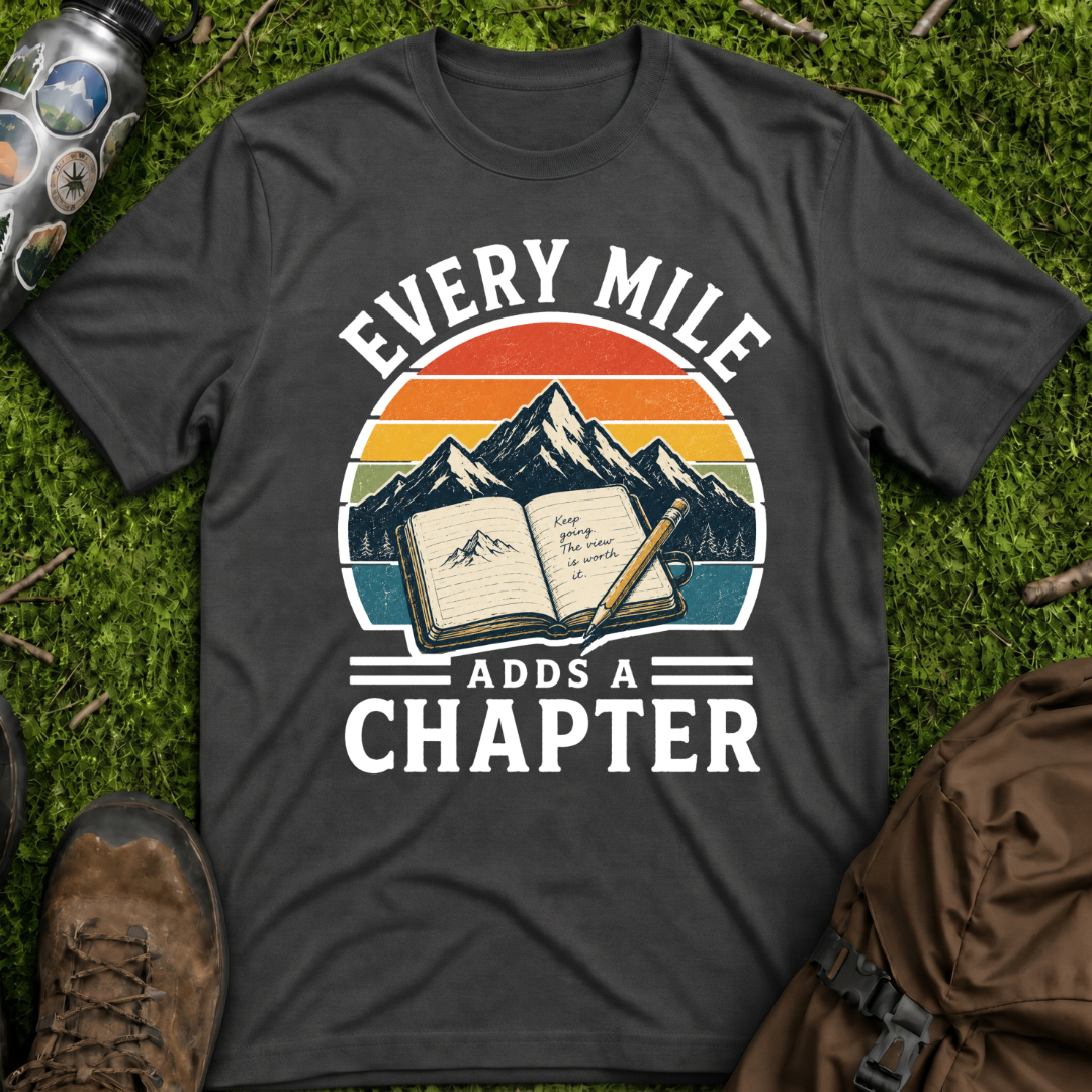 Every Mile Adds a Chapter Journal T-Shirt