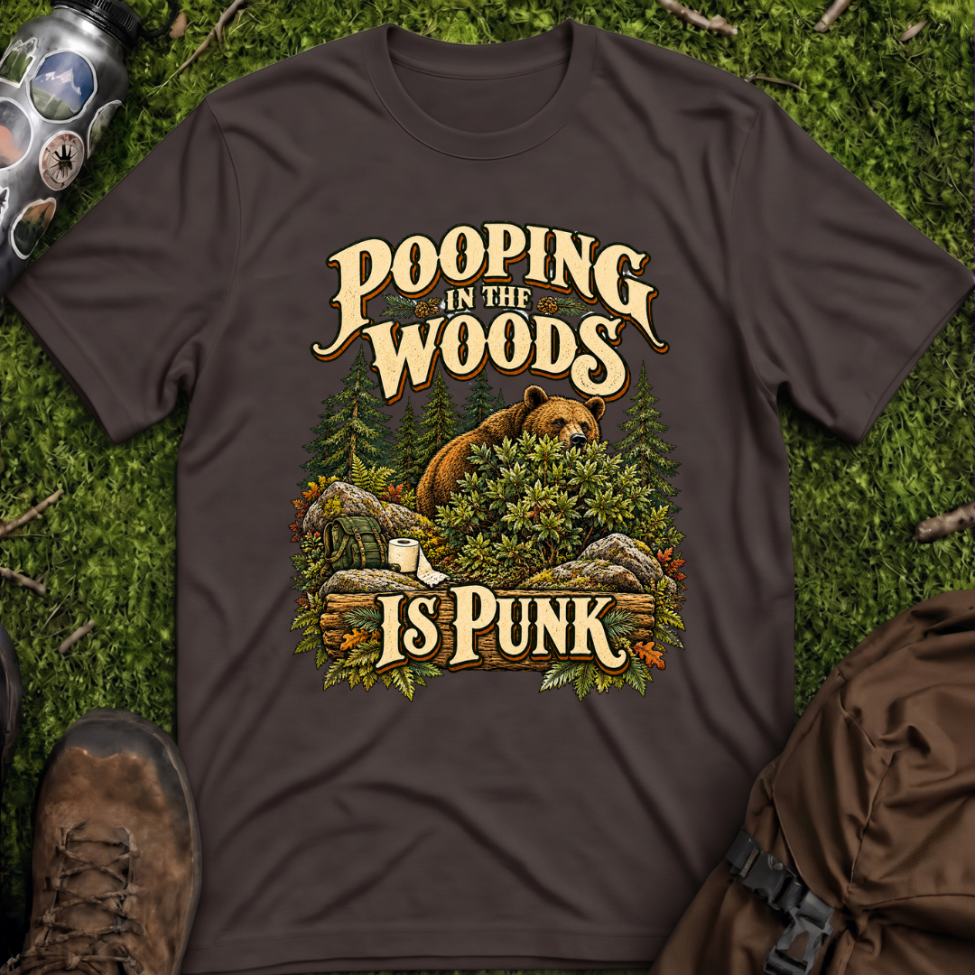 Pooping Woods Punk T-Shirt