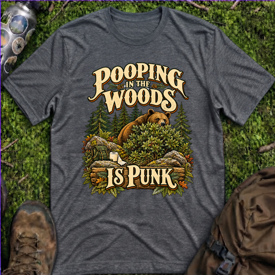 Pooping Woods Punk T-Shirt