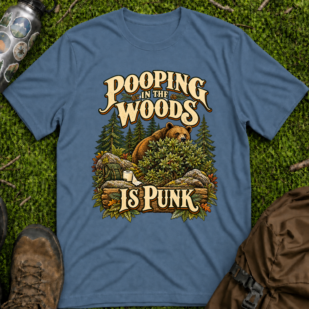 Pooping Woods Punk T-Shirt