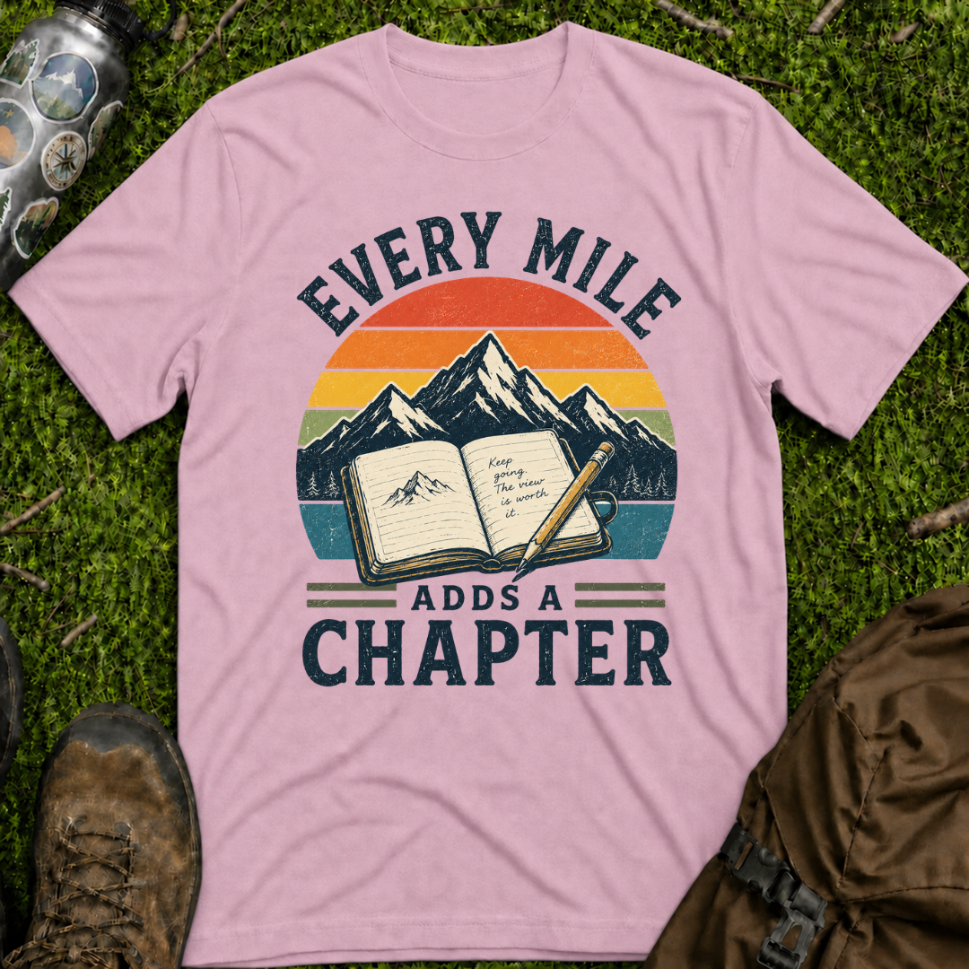 Every Mile Adds a Chapter Journal T-Shirt