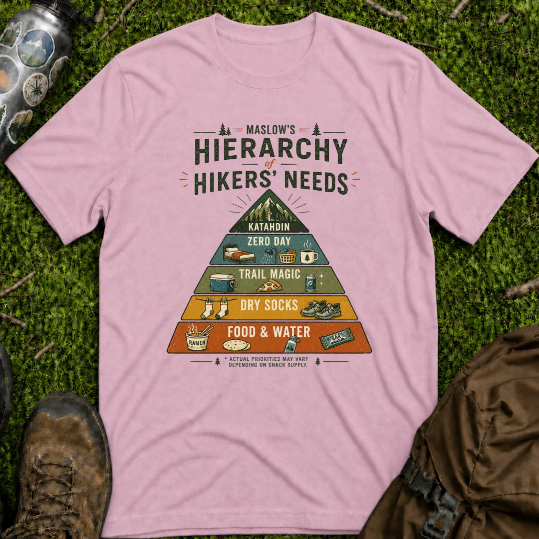 Maslows Hiker Needs T-Shirt