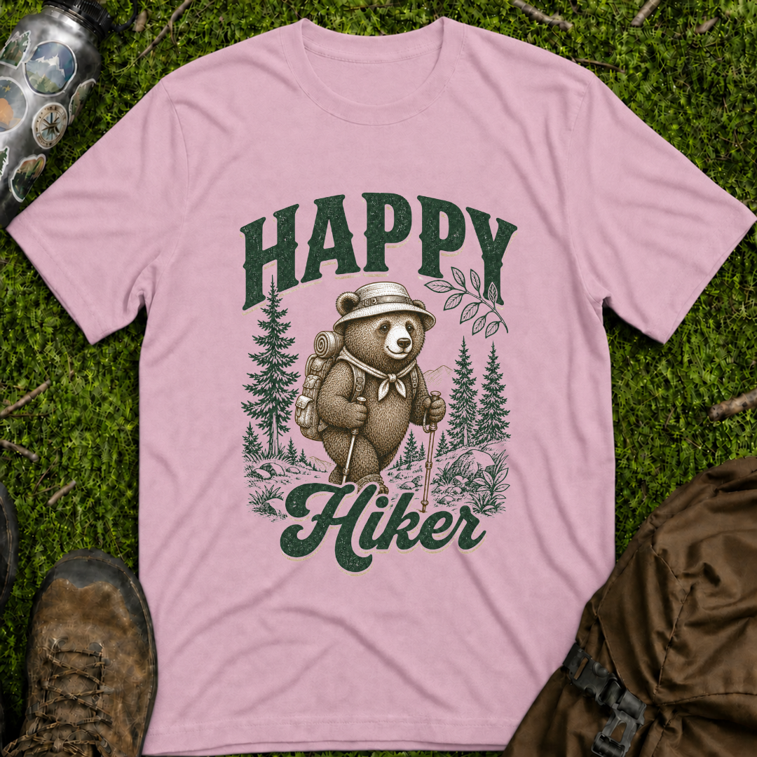 Bear Happy Hiker T-Shirt