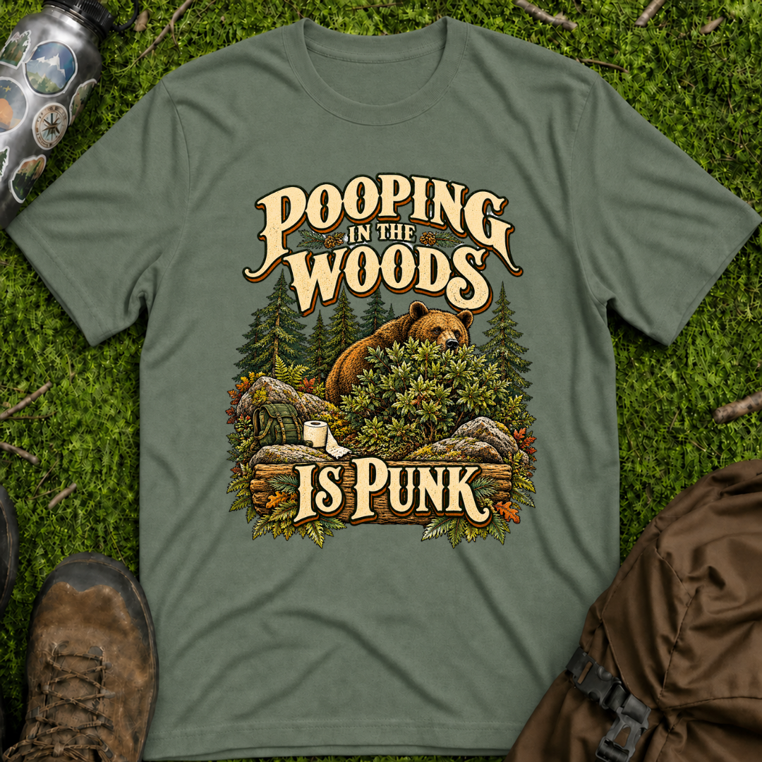 Pooping Woods Punk T-Shirt