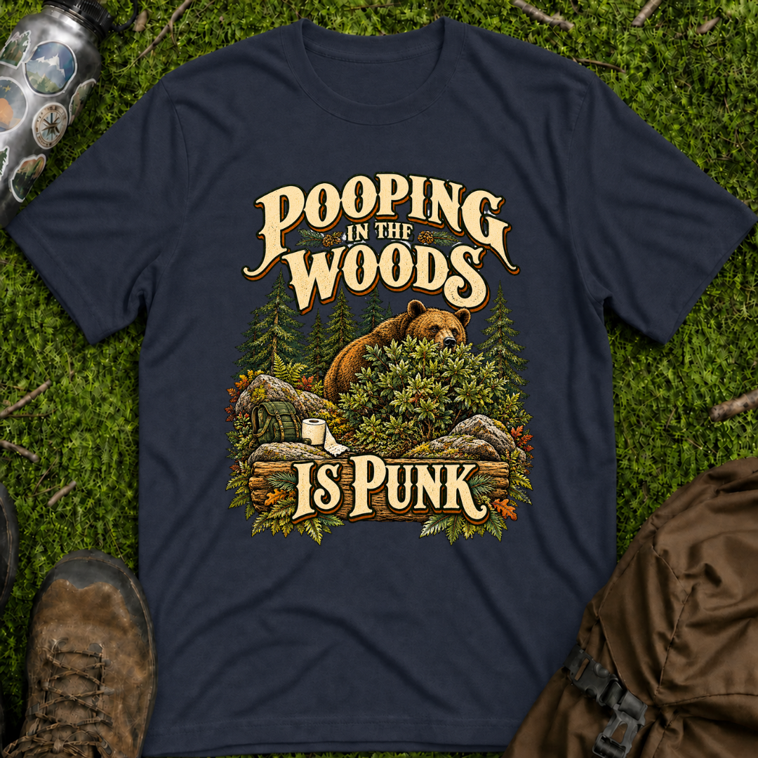 Pooping Woods Punk T-Shirt
