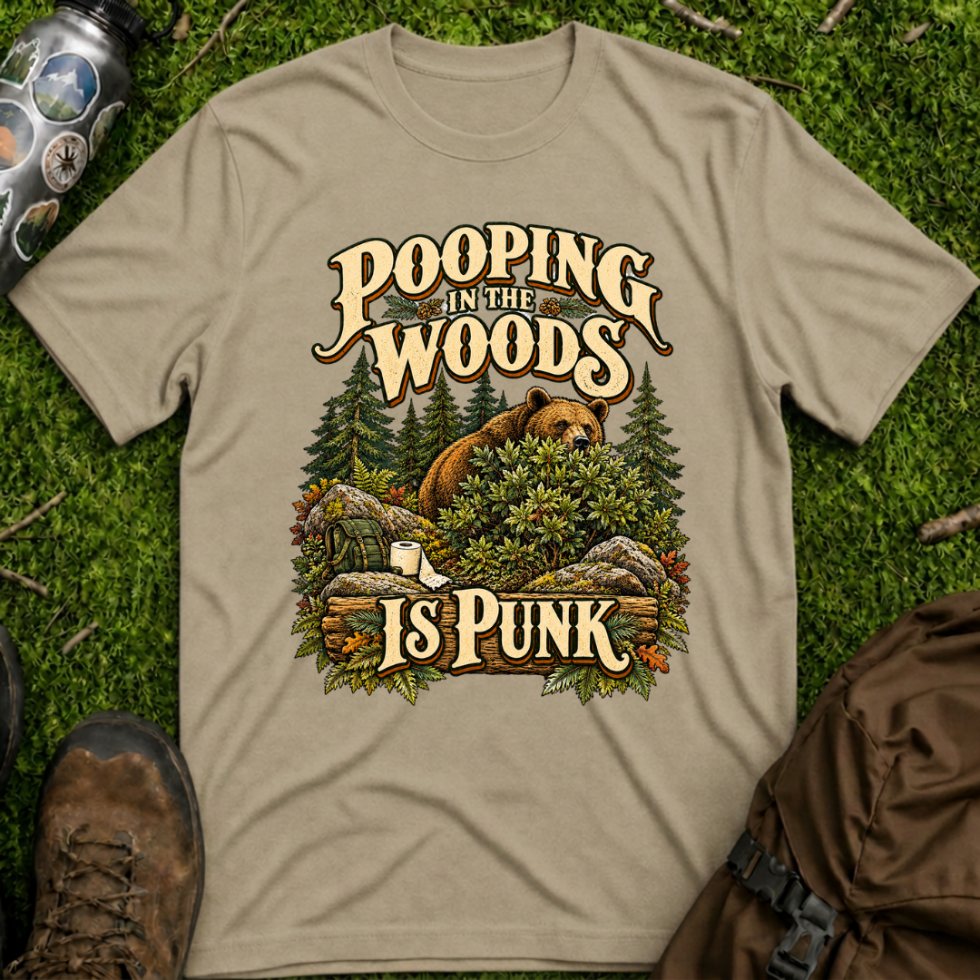 Pooping Woods Punk T-Shirt