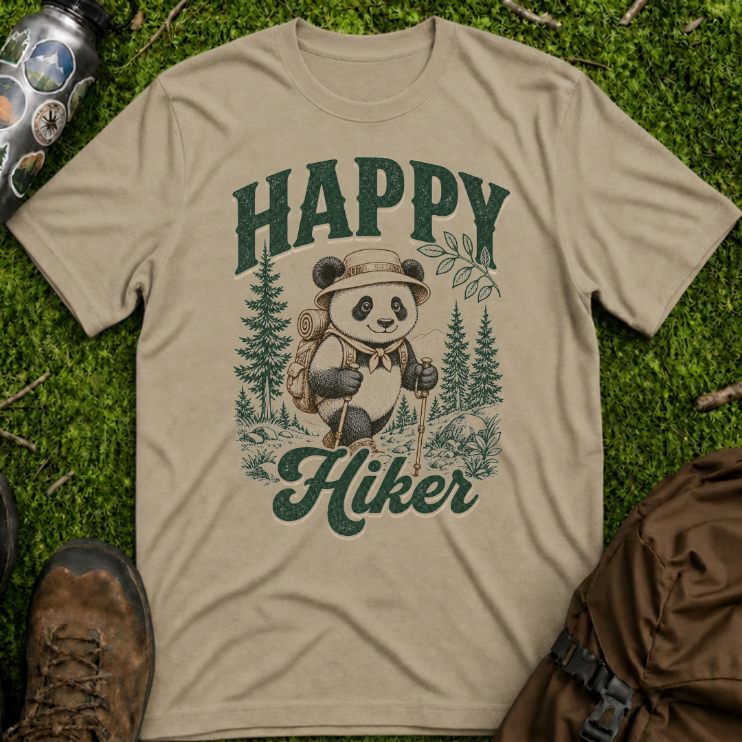 Panda Happy Hiker T-Shirt